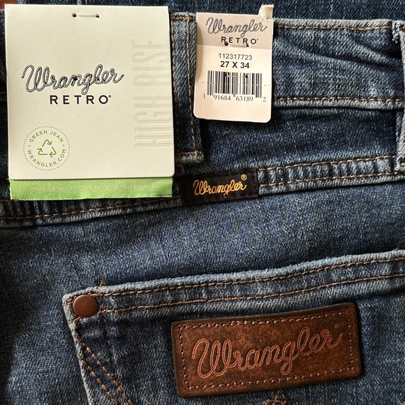 NWT!!!Wrangler Retro High Rise Flare Trumpet Jeans In Jana - Picture 14 of 16
